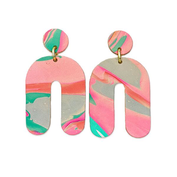 Lightweight leather earrings are a fashionable gift option.
Courtesy of Glad & Young