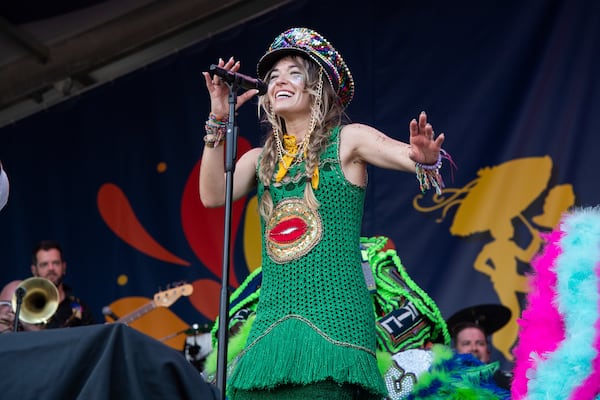 FILE - Lauren Daigle performs at the New Orleans Jazz and Heritage Festival on May 7, 2022, in New Orleans. (Photo by Amy Harris/Invision/AP, File)