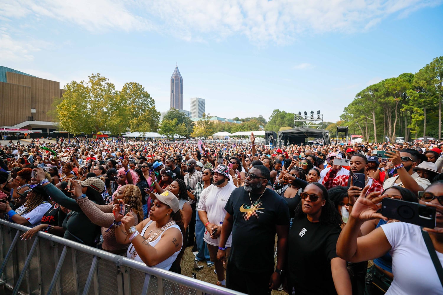 Crowd scene at the 2024 One Musicfest in Central Park