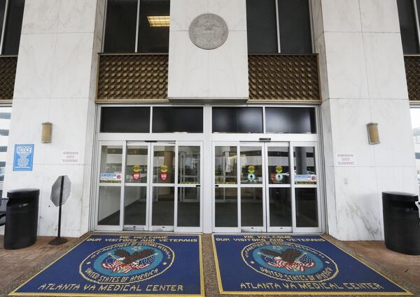 The front entrance to the Atlanta VA Medical Center, located on Clairmont Road in Decatur.  Sen. Isakson says of recent veteran suicides, “While we have taken a number of steps to address and prevent veteran suicide, [these] tragic deaths clearly indicate that we must do better.”