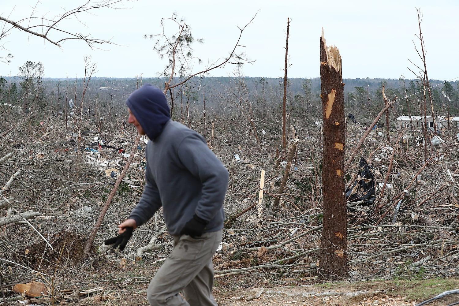 Photos: Tornado and wind damage in Georgia and Alabama