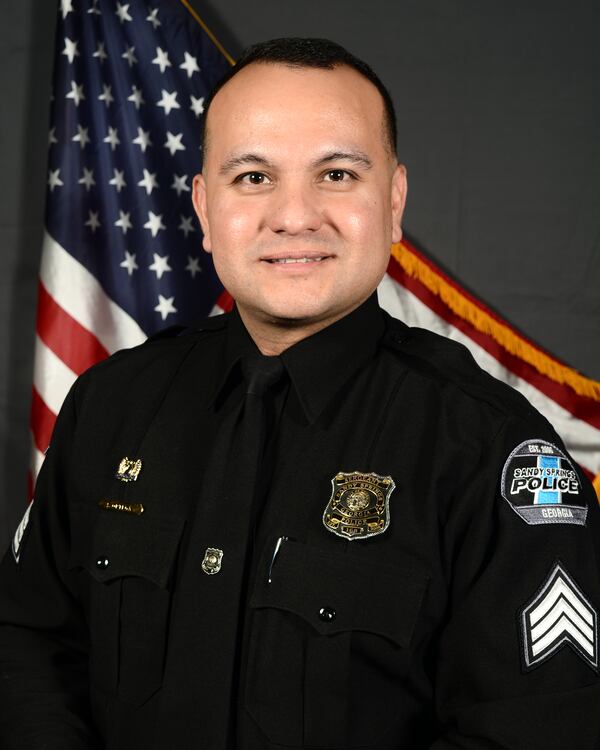 Sgt. Sal Ortega started his new position in the Street Crimes Unit. Credit: Sandy Springs Police