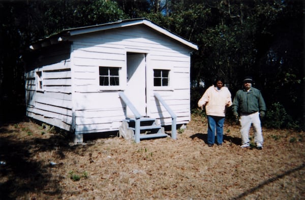 The Praise House at Coffin Point Plantation on St. Helena Island, S.C., where local lore has it that Harriett Tubman met with slaves. (Credit: Paula Crouch Thrasher/AJC staff)