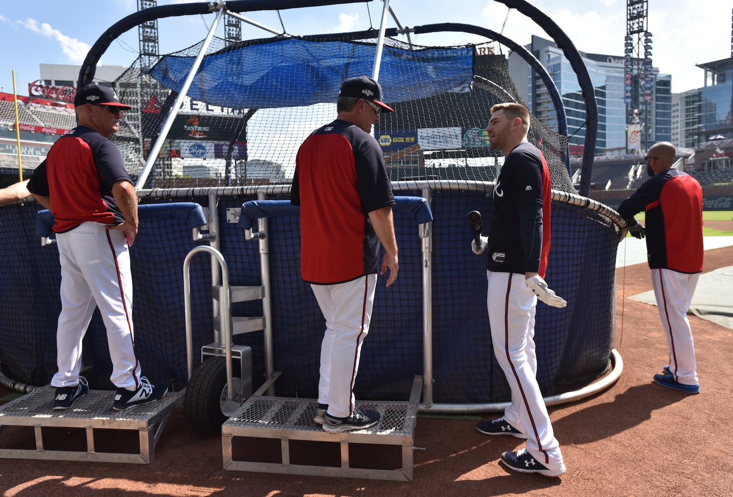 Photos: The scene at SunTrust Park as Braves begin playoff run