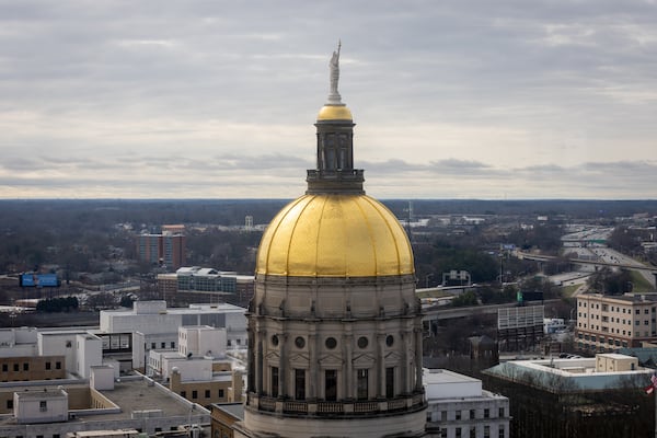 The Georgia State Capitol is seen in Atlanta. (Arvin Temkar/The Atlanta Journal-Constitution)