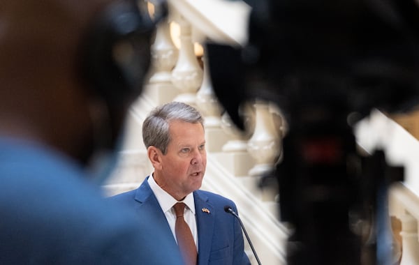 210930-Atlanta-Gov. Brian Kemp gives an update about Covid in Georgia at the State Capitol on Thursday morning, Sept. 30, 2021.  Ben Gray for the Atlanta Journal-Constitution