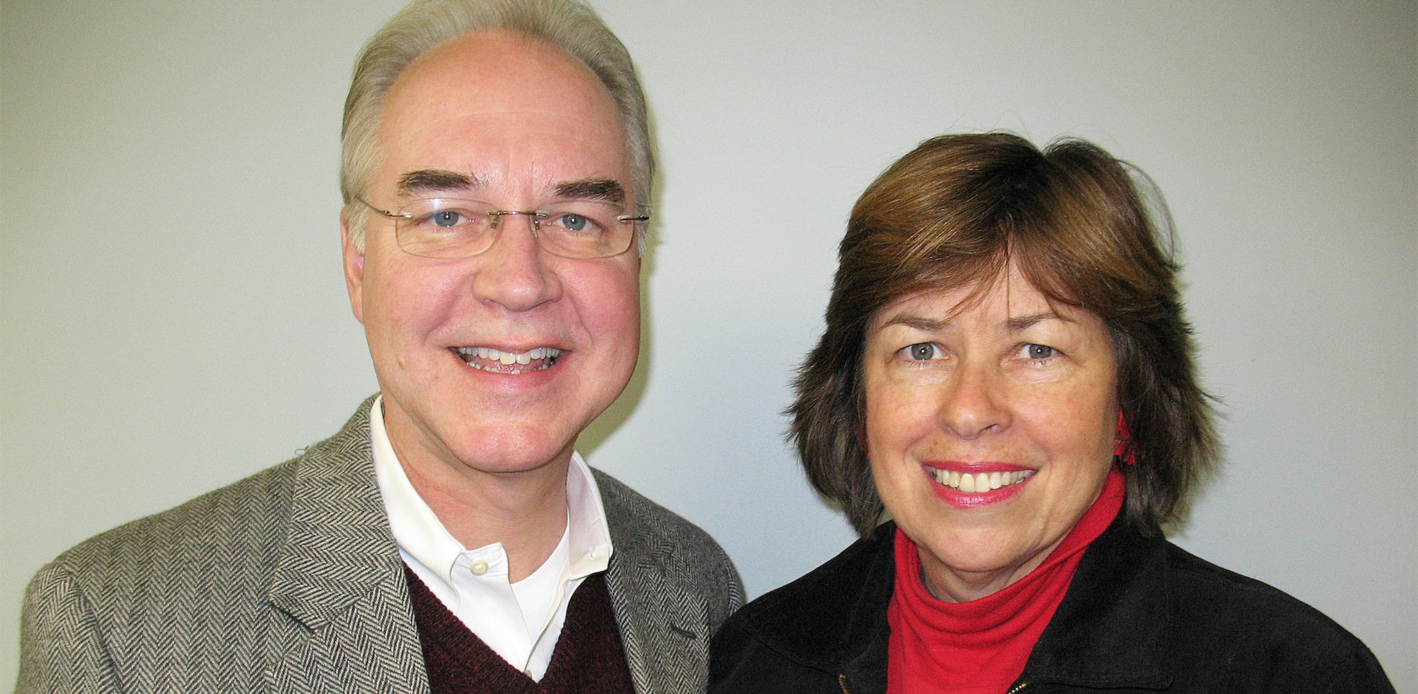 Dr. Tom Price with his wife, Betty Price