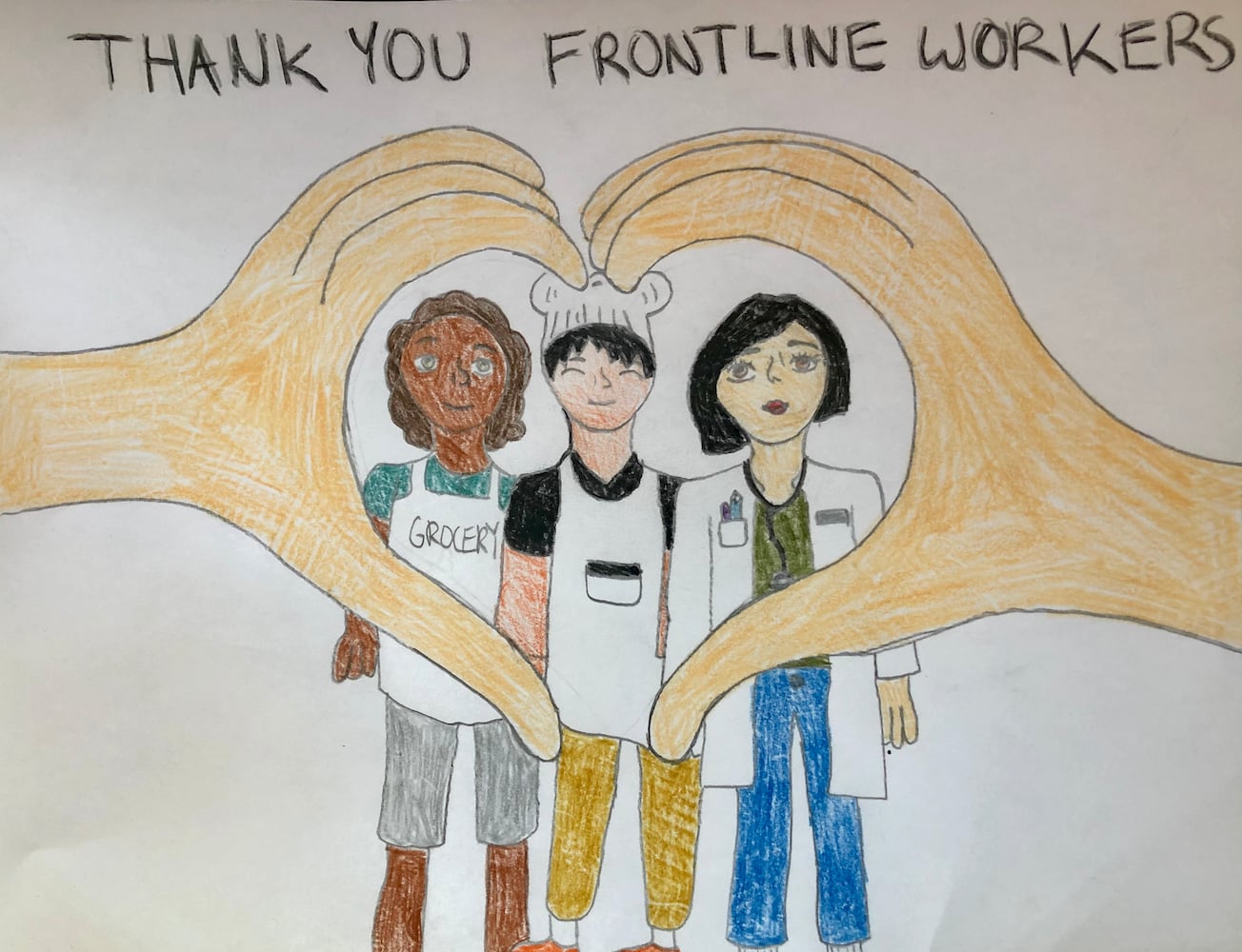 Art from the Heart: Kids thank front-line workers