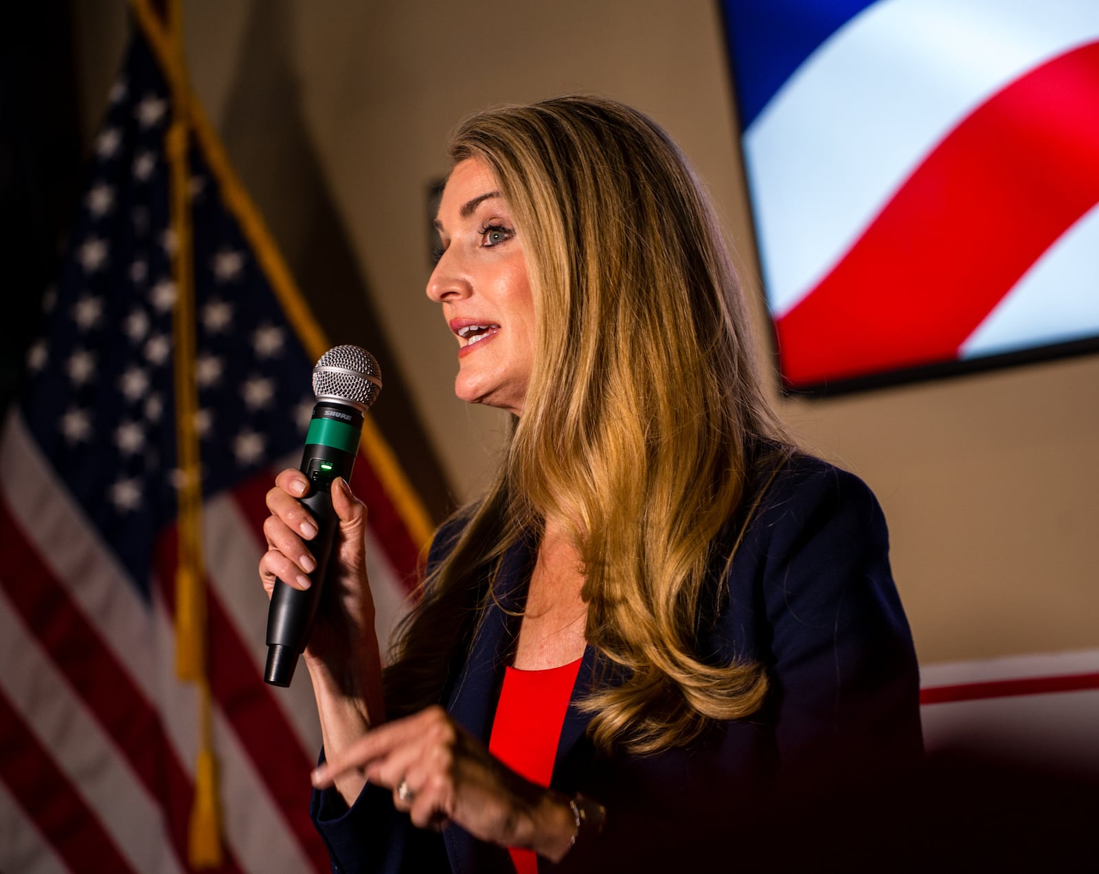 Former U.S. Sen. Kelly Loeffler continues to keep up a pace of public appearances busier than most elected officials. (Jenni Girtman for The Atlanta Journal Constitution)