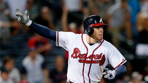 Freddie Freeman struggled in April and May, but the Braves' best hitter has been on a torrid past since early June. (AP photo)