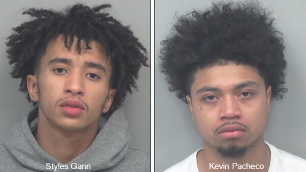 Styles Gann and Kevin Pacheco are facing charges of murder in the death of Edward Thompson, Gwinnett County police said.