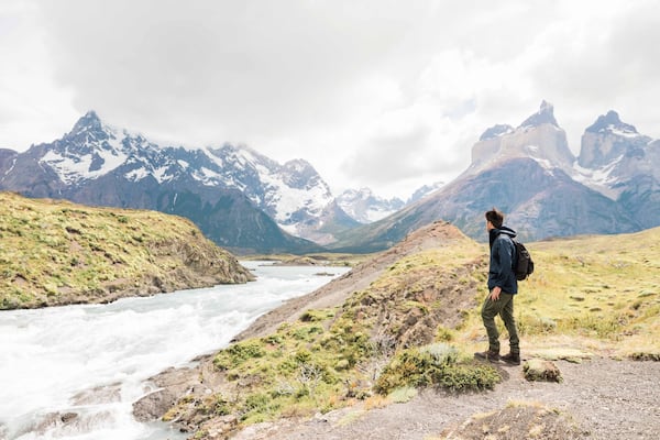 Atlanta interior designer Brian Patrick Flynn (shown) and film and television costume designer Hollis Smith were engaged in Torres del Paine in Chile’s Patagonia before heading to Antarctica for their wedding. CONTRIBUTED BY ROBERT PETERSON / RUSTIC WHITE PHOTOGRAPHY