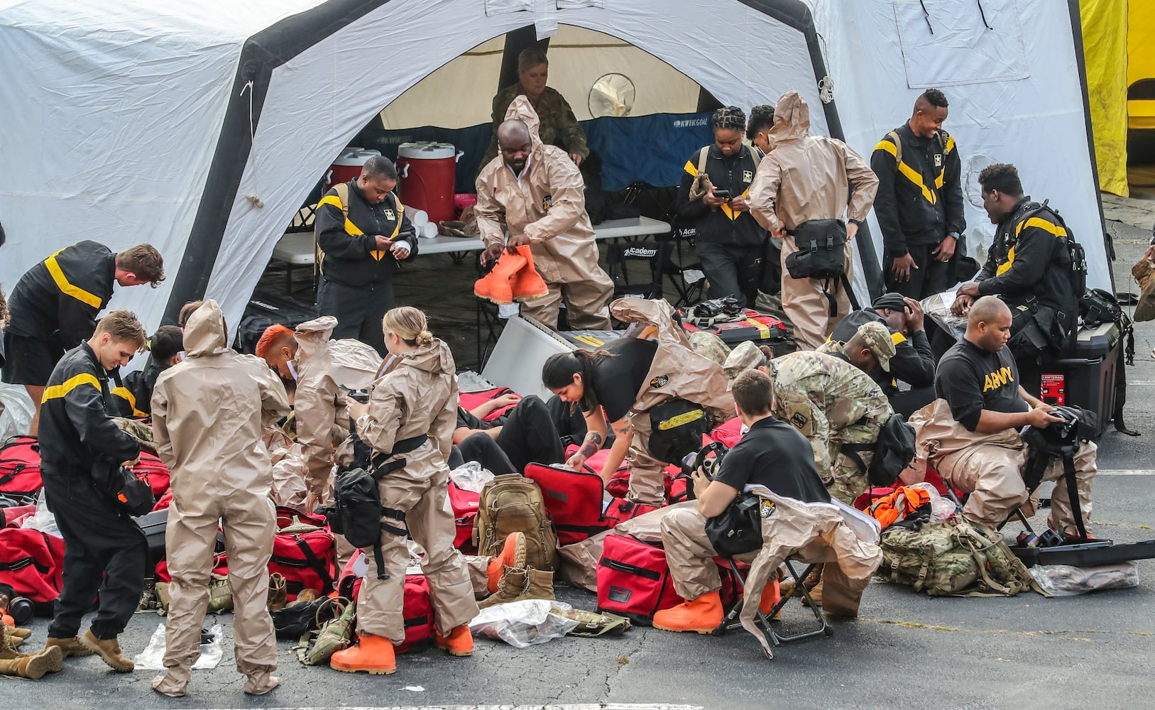 November 2, 2022 Atlanta: The Atlanta-Fulton County Emergency Management Agency and several other agencies participated in nuclear detonation mock exercises. (John Spink / John.Spink@ajc.com) 

