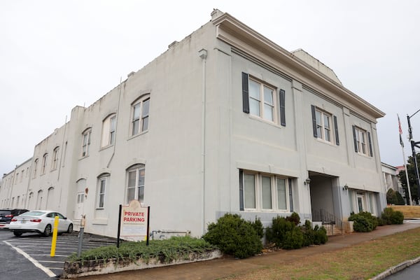 The Saye Building over the last century has housed automobile-related businesses, a bus company headquarters, a business college and law offices. The Athens First United Methodist Church used the building as a meeting space before it stopped using it several years ago. Jason Getz/AJC