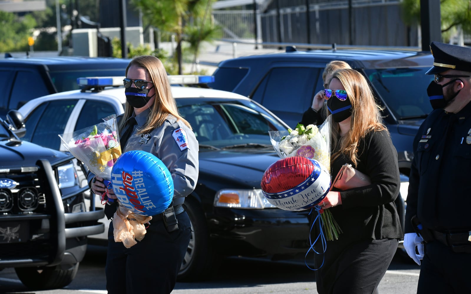 Photos: Funeral at Truist Park for Smyrna officer killed in crash