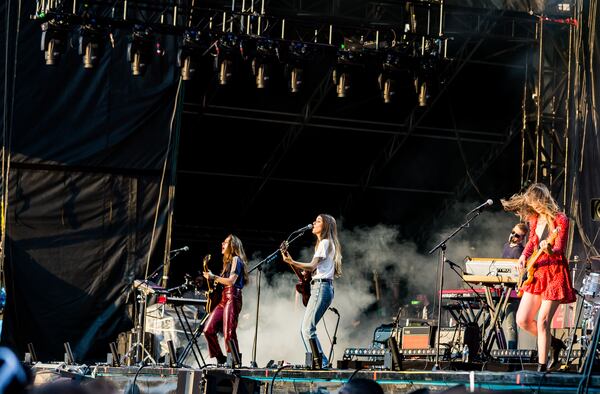  HAIM captivated with their sunny pop. Photo; Ryan Fleisher/Special to the AJC