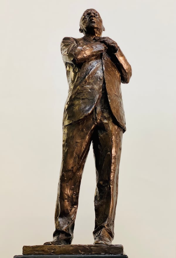 The study of the John Lewis statue by Basil Watson that will be placed in the Decatur Square.