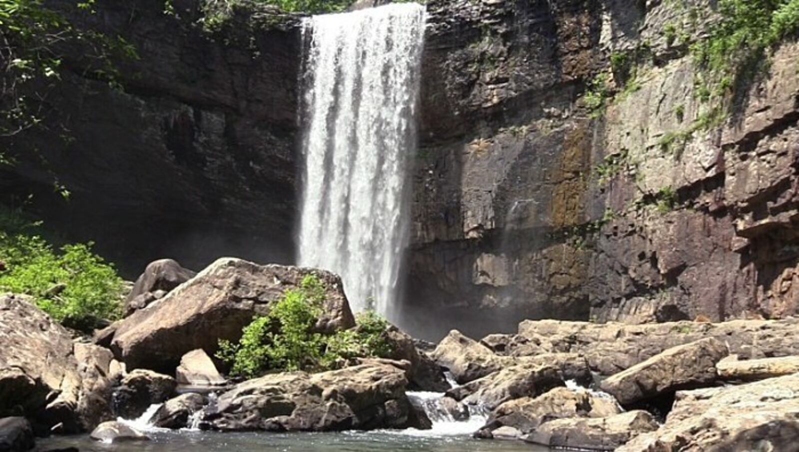 Lula Lake has two waterfalls you can see after a short hike.