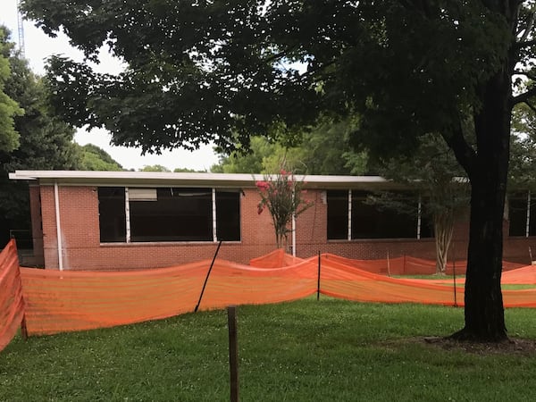 The Wesley Avenue school building is slated to be demolished next month. VANESSA McCRAY/AJC