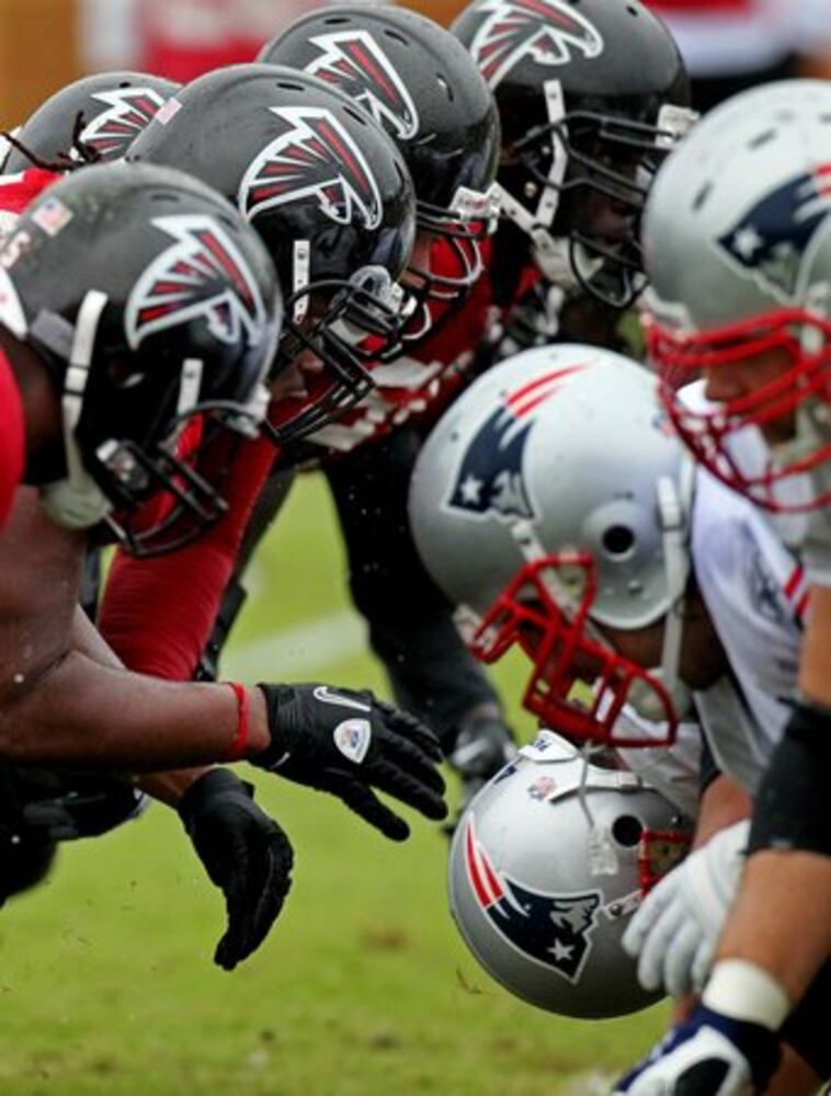 Falcons-Patriots combined practice