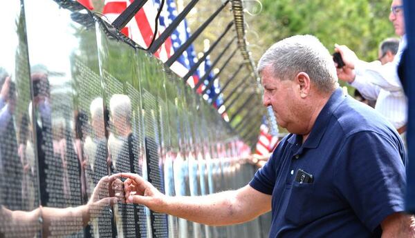 The pandemic prevented an official event this year to honor the 250-foot-long half-scale replica of the Vietnam Veterans Memorial, Franz said. CITY OF JOHNS CREEK