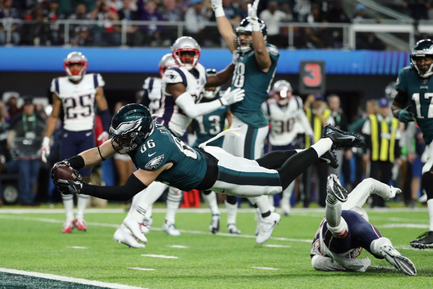 eagles beat patriots to win super bowl