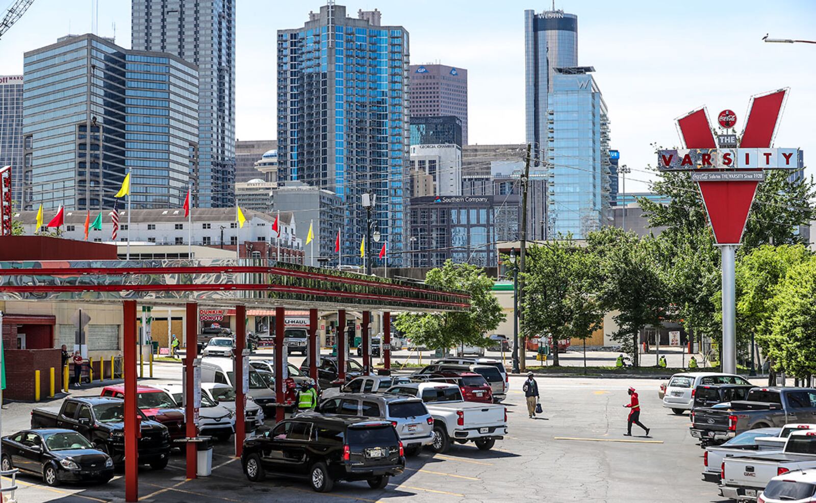 The exterior of The Varsity in Midtown.