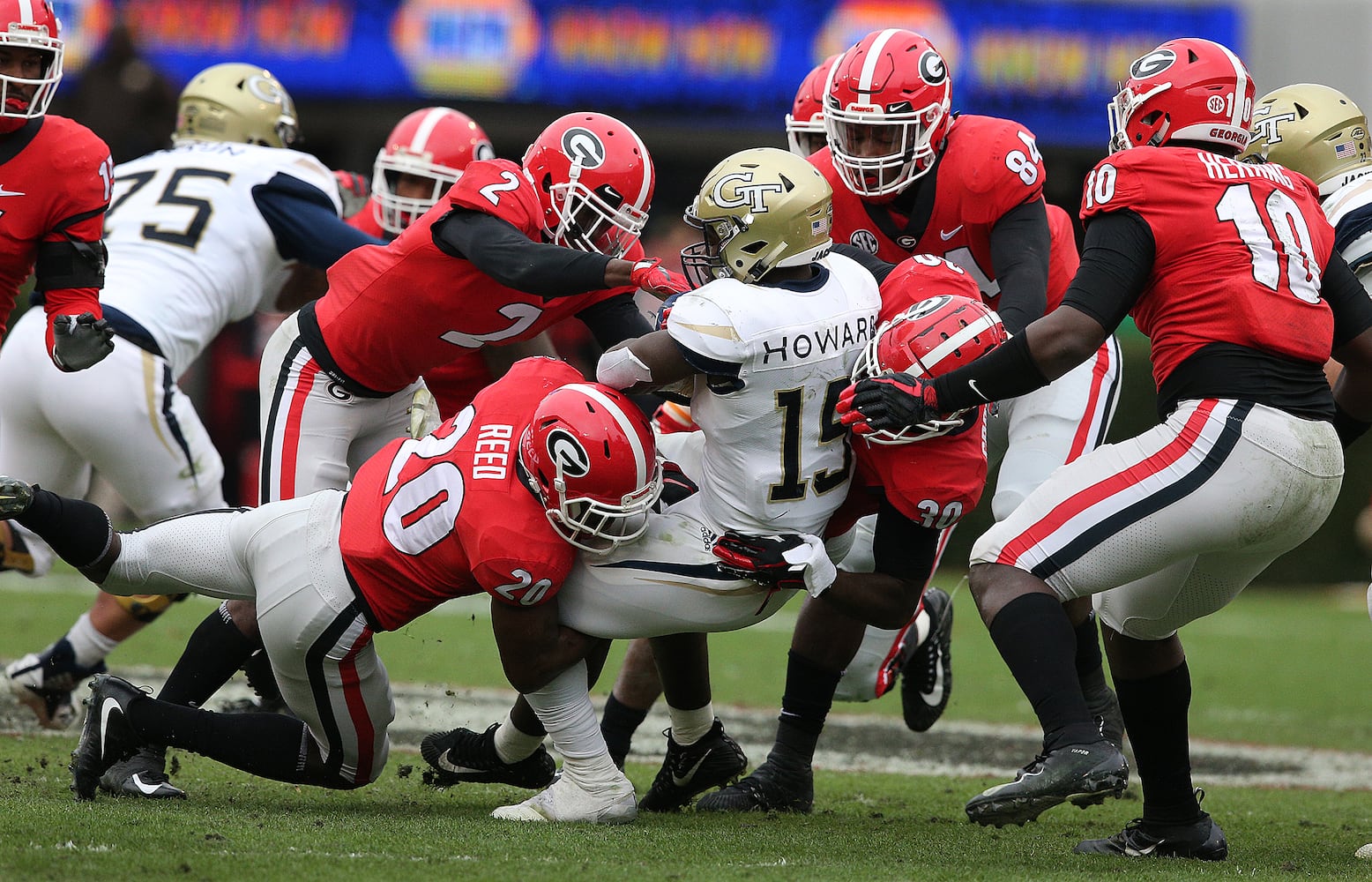 Photos: Bulldogs rout Georgia Tech, improve to 11-1