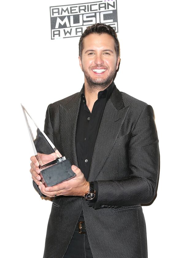 LOS ANGELES, CA - NOVEMBER 23: Singer Luke Bryan attends the 42nd Annual American Music Awards at the Nokia Theatre L.A. Live on November 23, 2014 in Los Angeles, California. (Photo by Frederick M. Brown/Getty Images)