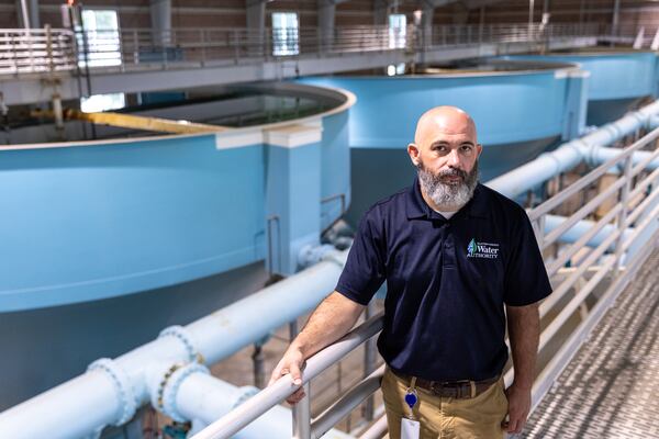 Plant manager Ben Teal poses for a portrait at the Terry R. Hicks Water Production Plant in Jonesboro on Wednesday, Sept. 6, 2023. Clayton County's water system is among those that found levels of PFAS above what the federal government and experts say is safe. It is preparing to spend millions of dollars to upgrade its facilities. (Arvin Temkar / arvin.temkar@ajc.com)