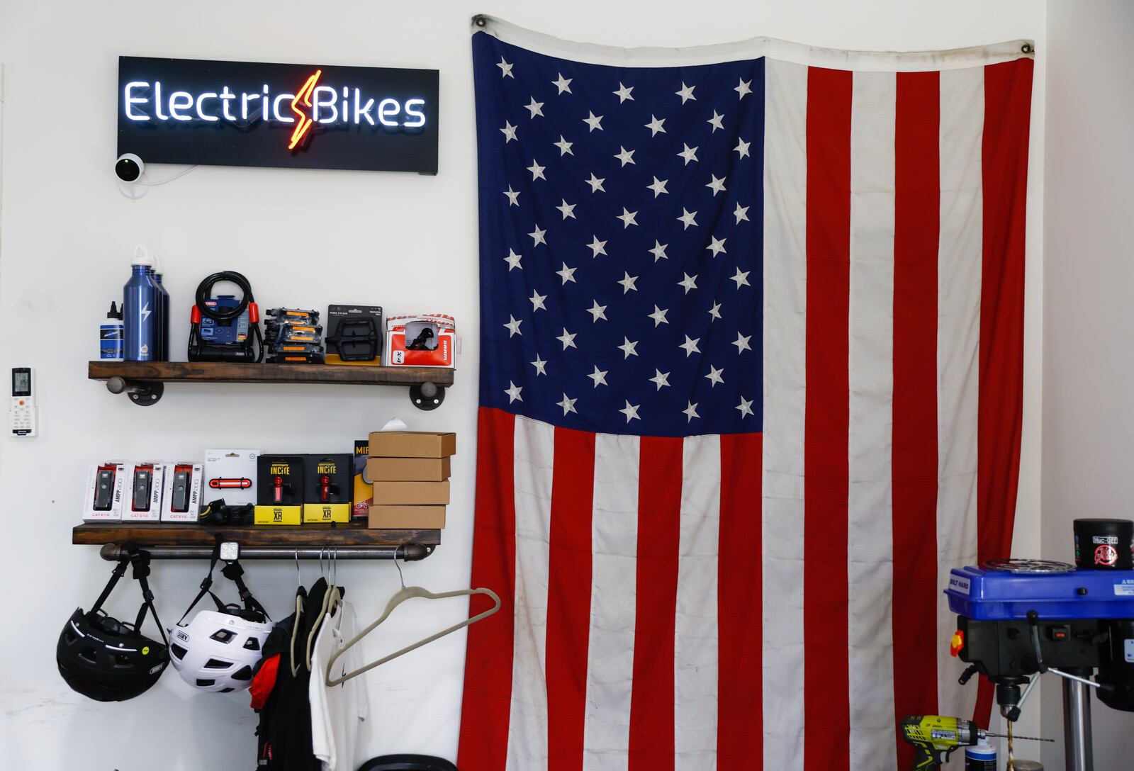 Views of the inside Edison Electric Bike Co. shop in Atlanta on Thursday, December 22, 2022. (Natrice Miller/natrice.miller@ajc.com)  