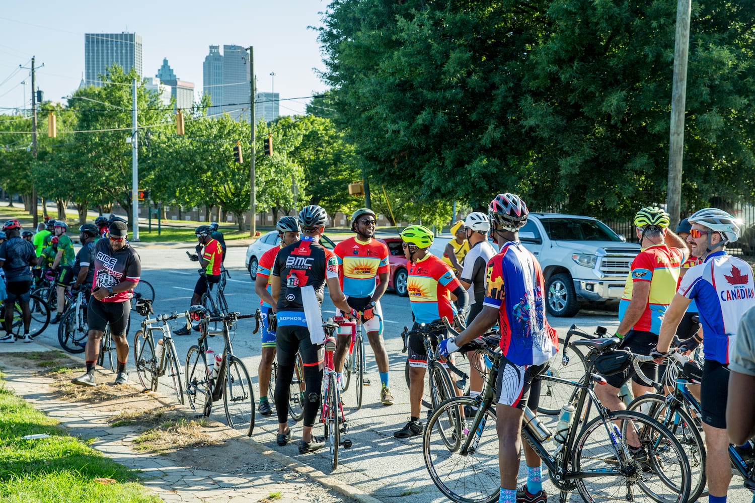 John Lewis memorial bike ride on the anniversary of his death.