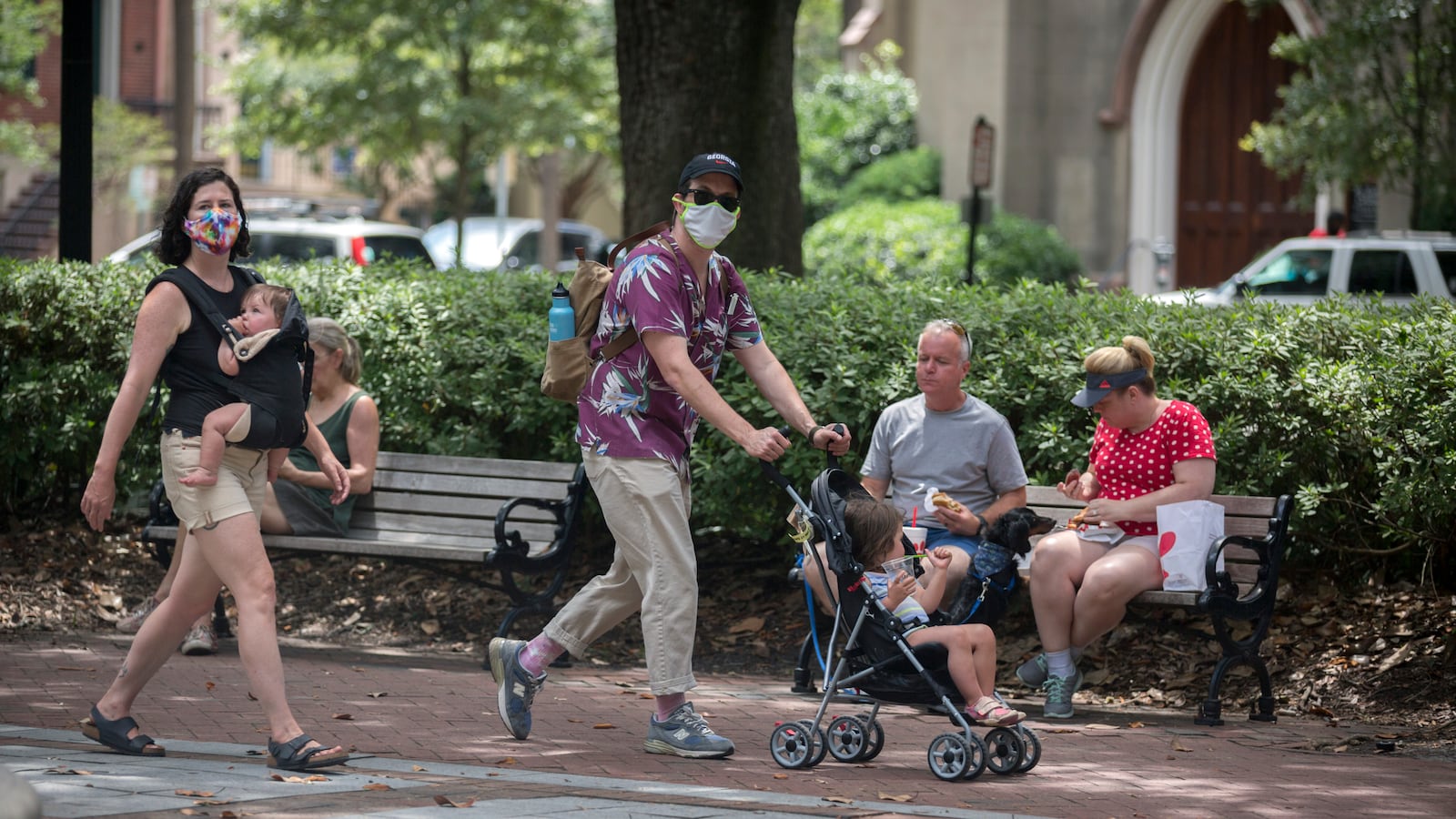 Savannah and Atlanta both reimposed mask requirements in the past week to stem the spread of the coronavirus, but Gov. Brian Kemp says he doesn't think such measures work. (AJC Photo/Stephen B. Morton)