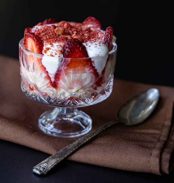 The whimsical Tipsy Laird trifle is a Scottish dessert served at Nàdair. (Courtesy of Angie Mosier)