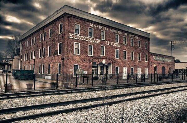 The Kennesaw House in downtown Marietta is the headquarters of the Marietta History Center, which is offering Halloween-themed ghost-hunting tours this year. Courtesy of Marietta History Center