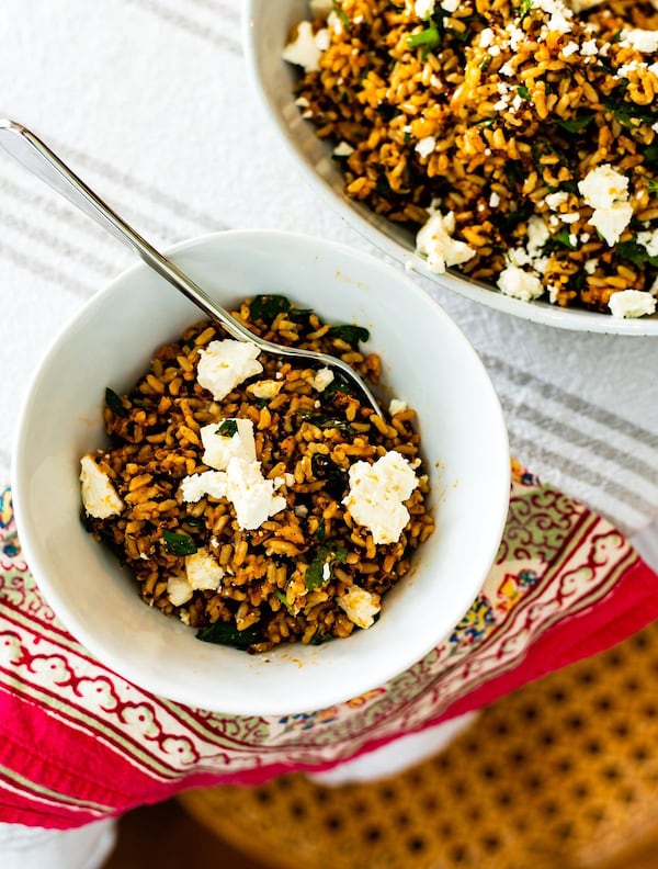 Quick Grain Salad with Sun-dried Tomato Vinaigrette. CONTRIBUTED BY HENRI HOLLIS