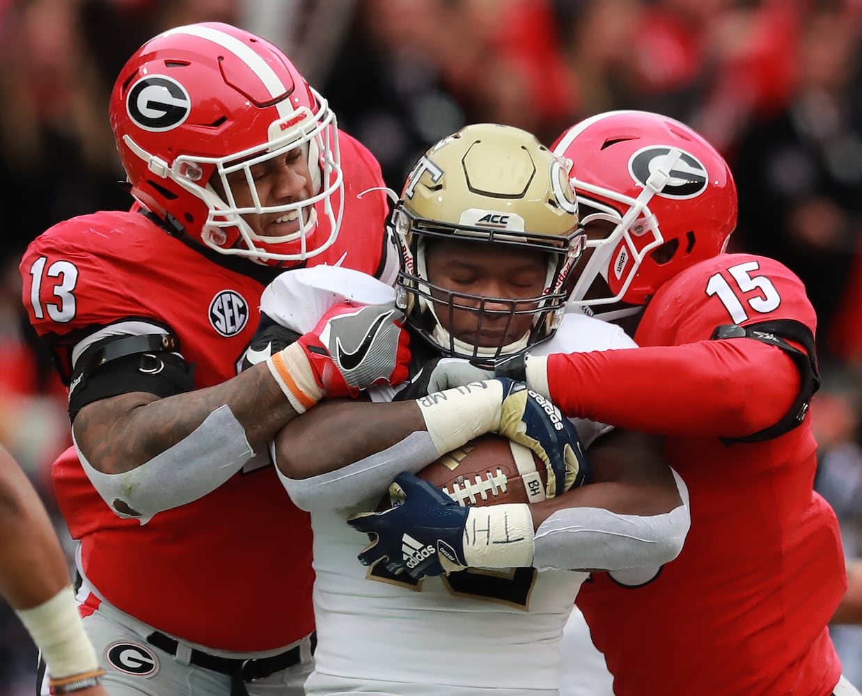 Photos: State rivals Tech, Georgia square off