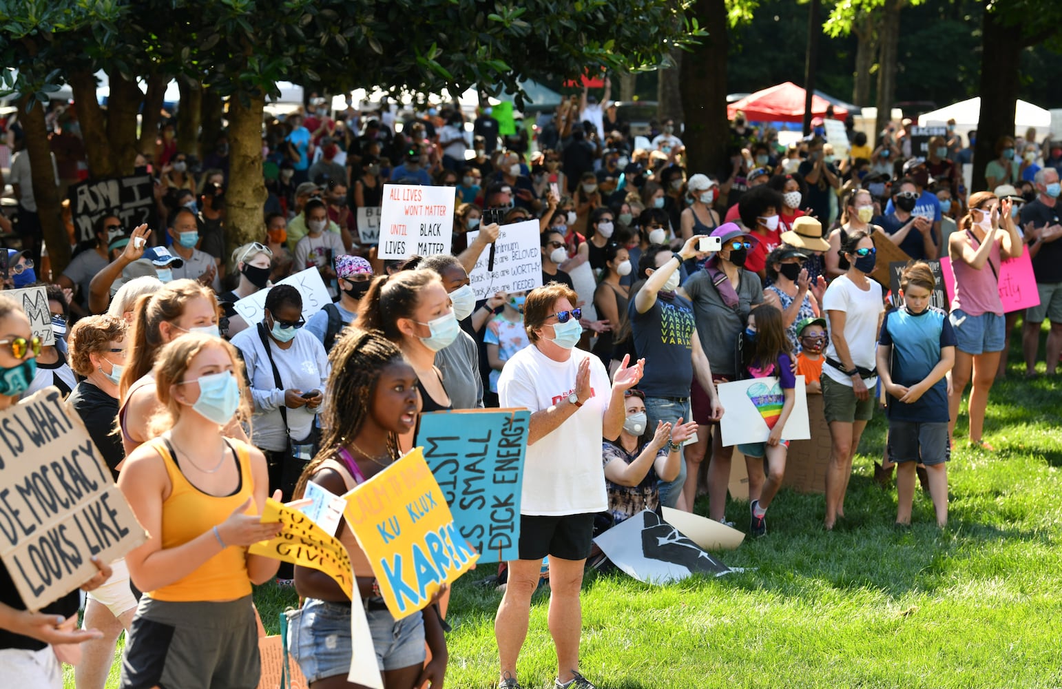 PHOTOS: Solidarity March outside of Roswell City Hall