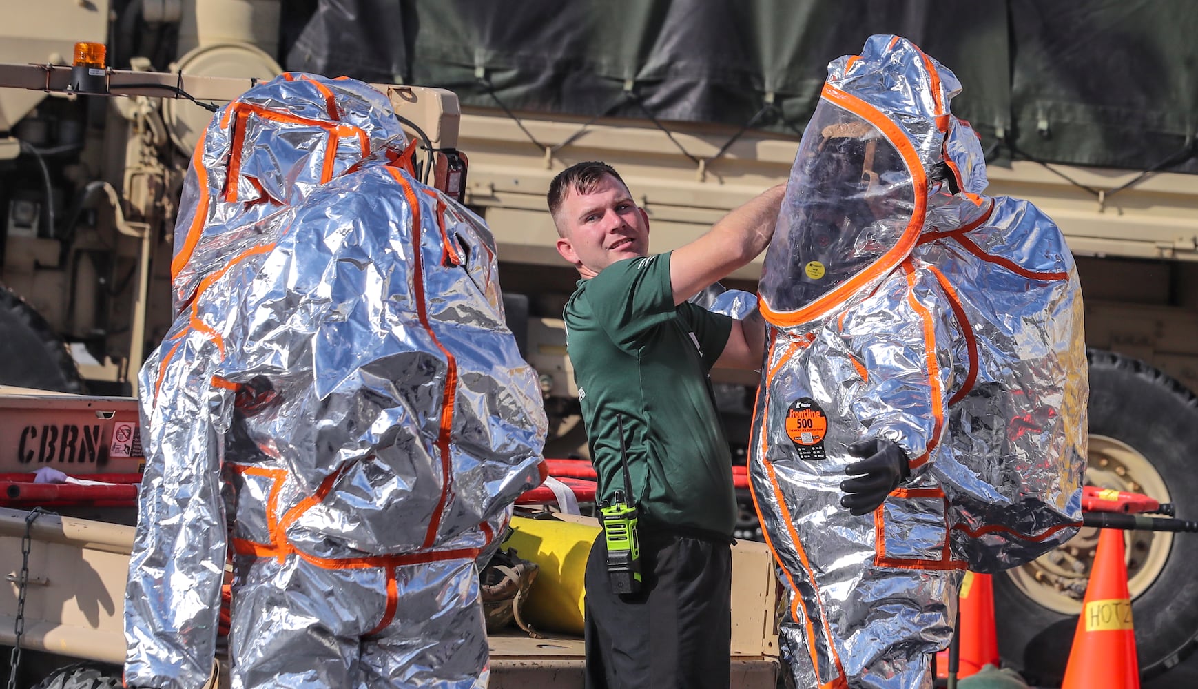 November 2, 2022 Atlanta: The Atlanta-Fulton County Emergency Management Agency and several other agencies participated in nuclear detonation mock exercises. (John Spink / John.Spink@ajc.com) 

