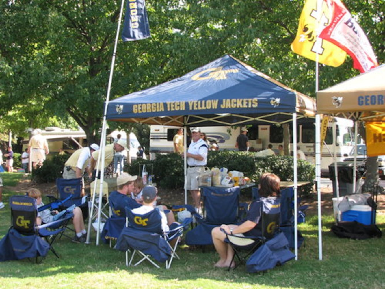 Tailgating in Black and Gold