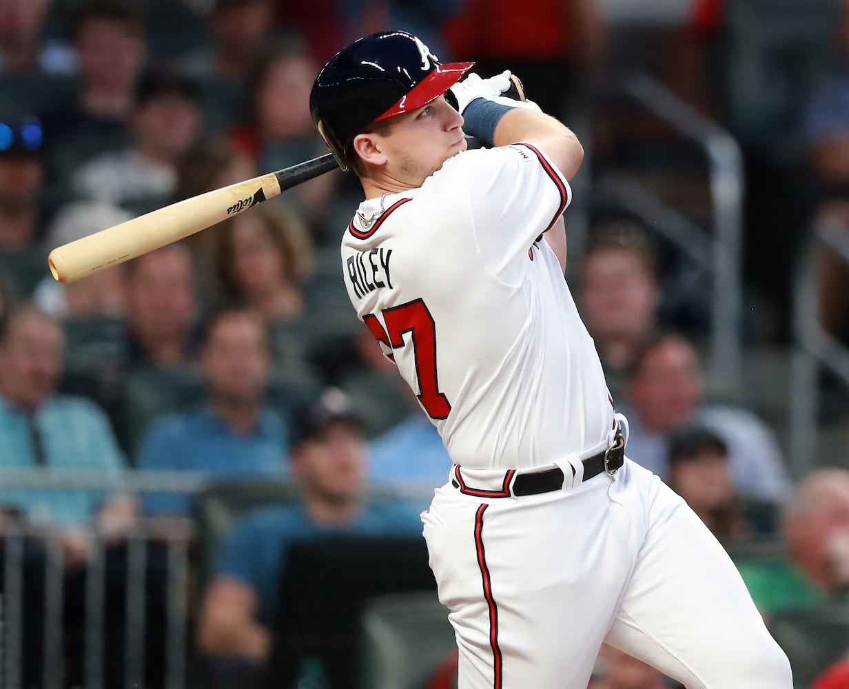 Photos: Braves’ Austin Riley crushes home run in his first game