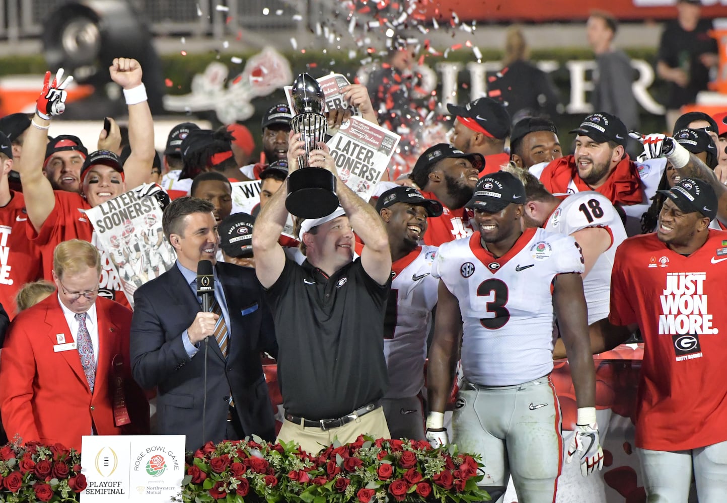 Photos: Bulldogs celebrate Rose Bowl victory