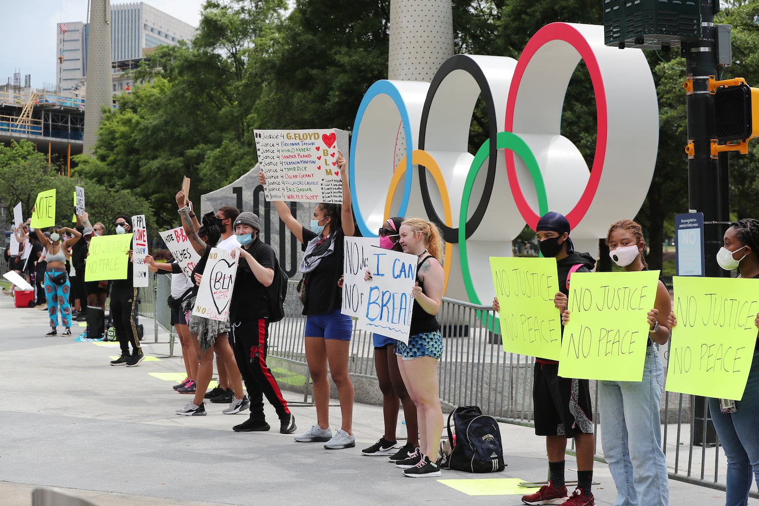 PHOTOS: Protesters gather across metro Atlanta