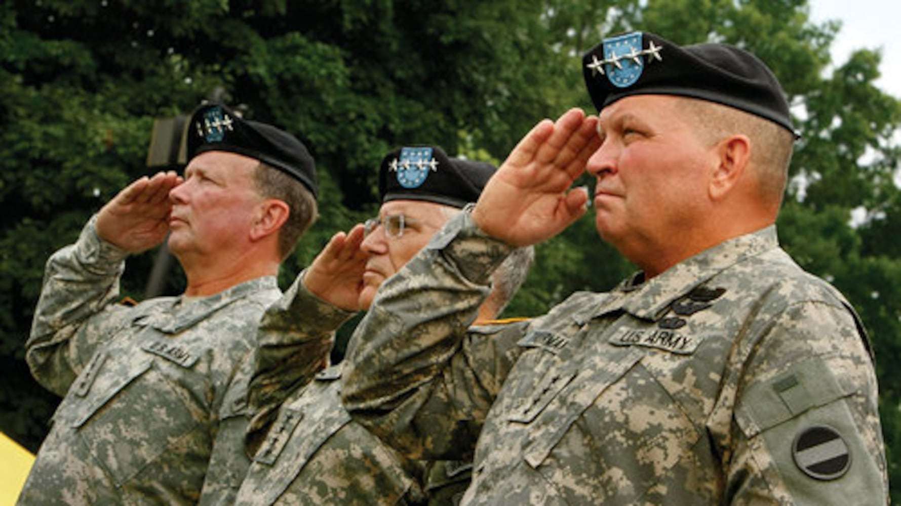 Army change of command ceremony