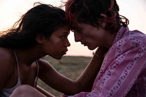 Taylor Russell (left) as Maren and Timothée Chalamet (right) as Lee in BONES AND ALL, directed by Luca Guadagnino, a Metro Goldwyn Mayer Pictures film.

Credit: Yannis Drakoulidis / Metro Goldwyn Mayer Pictures

© 2022 Metro-Goldwyn-Mayer Pictures Inc.  All Rights Reserved.