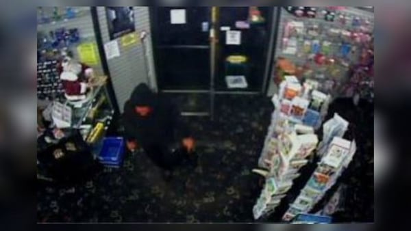 A suspect in a violent armed robbery at a Rockdale County adult entertainment store is also suspected in a robbery at a convenience store the same night, according to authorities. He is seen here at the adult store, Starship Enterprise on Ga. 138.