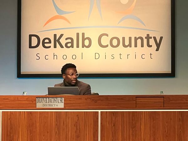 Diijon DaCosta will serve as chair of the DeKalb County Board of Education in 2023.