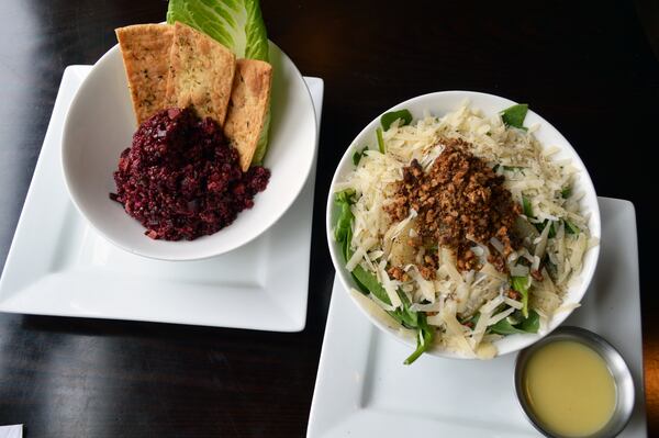 Plum Cafe's Beet & Carrot Quinoa and The Original Pear & Arugula