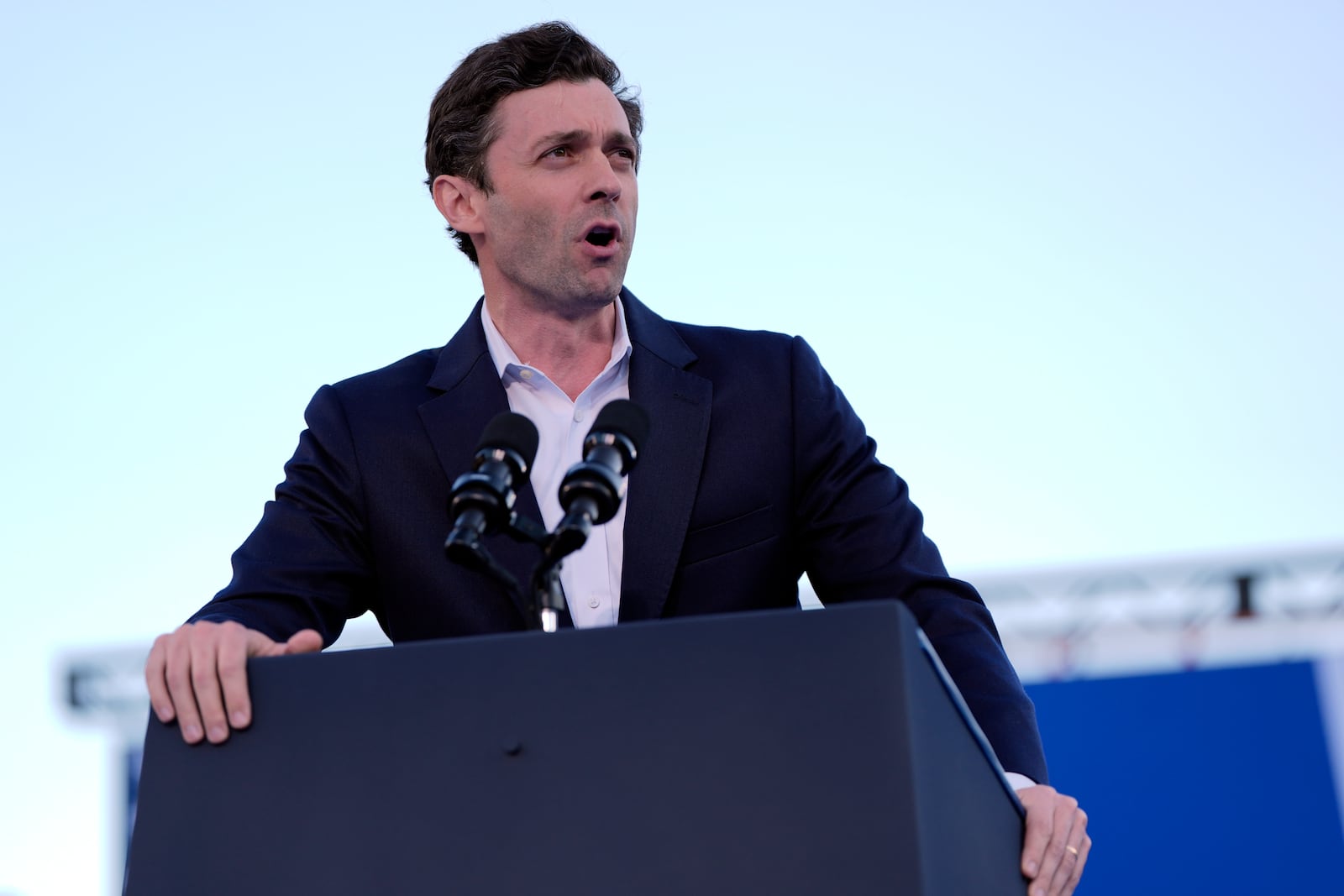 U.S. Sen. Jon Ossoff, a Georgia Democrat, has been campaigning for Vice President Kamala Harris.