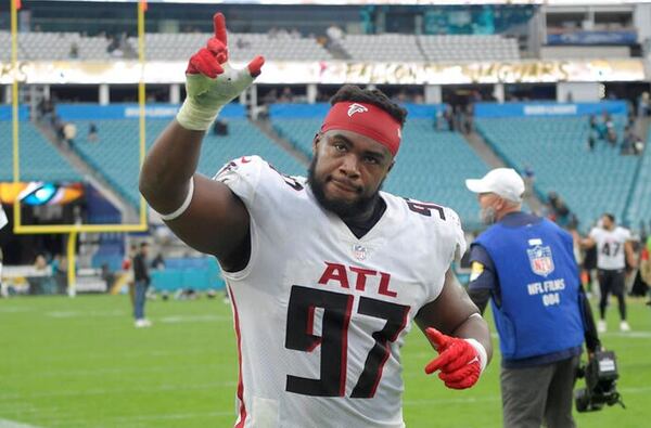 Grady Jarrett is a key part of Atlanta's defense. (File photo)